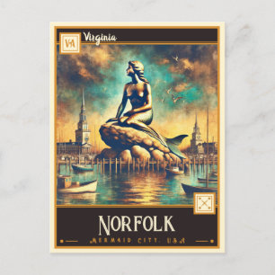 Norfolk, Virginia    BRIEFKAART