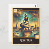 Norfolk, Virginia |  BRIEFKAART (Voorkant / Achterkant)