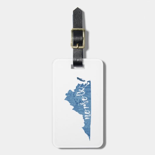 Norfolk Virginia Houtstructuur Bagagelabel (Voorkant verticaal)