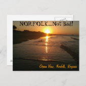 Norfolk Virginia Poscard Briefkaart (Voorkant / Achterkant)