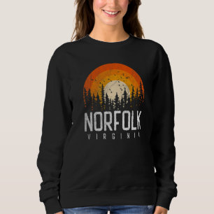 Norfolk Virginia VA Vintage 70-80-90-jaren Retro Trui