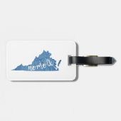 Norfolk Virginia Wood Grain Bagagelabel (Achterkant horizontaal)