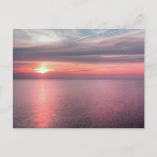 Norfolk zomer zonsondergang briefkaart