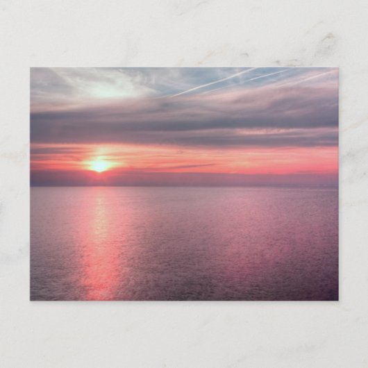 Norfolk zomer zonsondergang briefkaart (Voorkant)