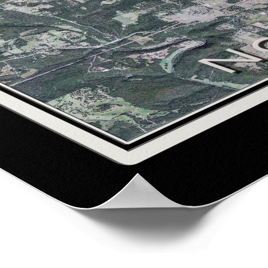 Norfork Lake Arkansas Satellite Poster Map (Hoek)