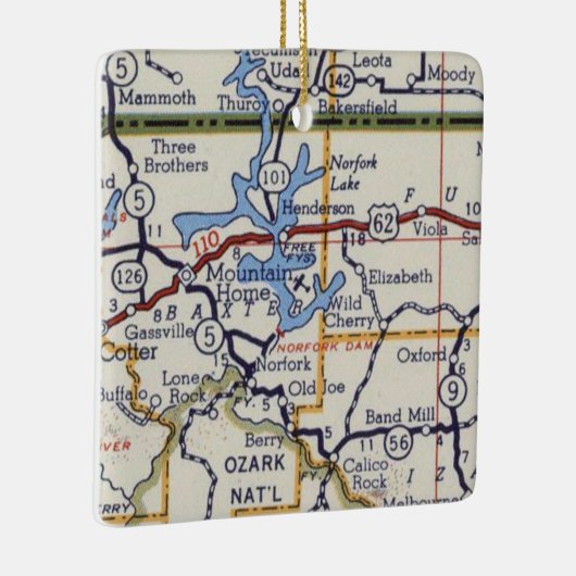 Norfork Lake Keramisch Ornament (Rechts)