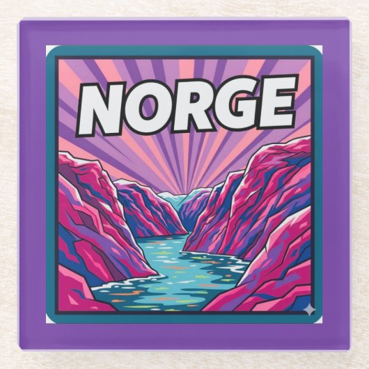 Norge Norway Geirangerfjords Fjords Coaster Glazen Onderzetter (Voorkant)