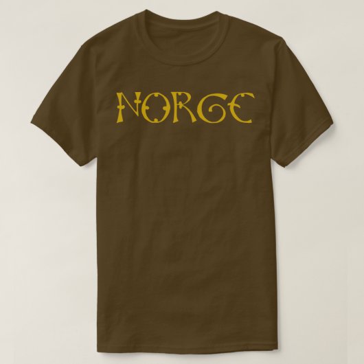 Norge Norway Gold Viking T-shirt (Design voorkant)
