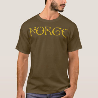 Norge Norway Gold Viking T-shirt