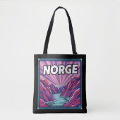 Norge Norwegian Geirangerfjord Fjords Tote Bag (Voorkant)