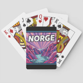 Norge Norwegian Geirangerfjords Fjords Poker Cards Pokerkaarten