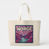 Norge Norwegian Geirangerfjords Fjords Tote Bag (Achterkant)