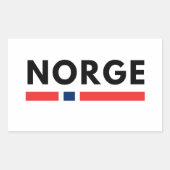 Norge Rechthoekige Sticker (Voorkant)