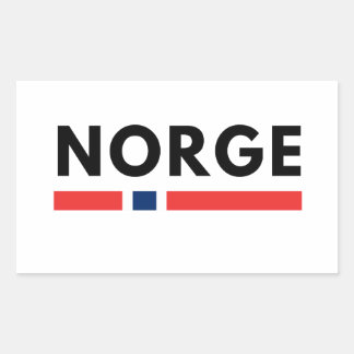 Norge Rechthoekige Sticker