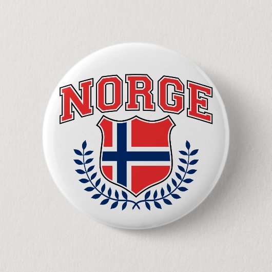 Norge Ronde Button 5,7 Cm (Voorkant)