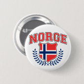 Norge Ronde Button 5,7 Cm (Voorkant /achterkant)