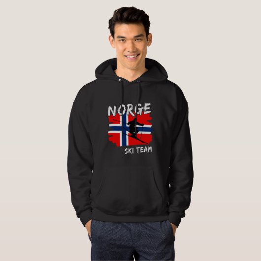 Norge Ski Hoodie (Voorkant volledig)