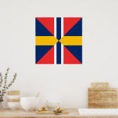 Norge Sverige Sildesalaten, Noorwegen Poster (Keuken)