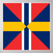 Norge Sverige Sildesalaten, Noorwegen Poster (Voorkant)