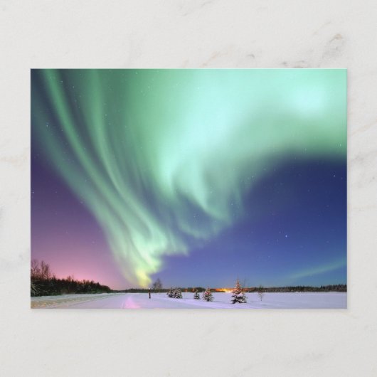 Norhtern Lights Alaska Briefkaart (Voorkant)
