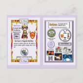 Norinum - Ridder Nobelium Scimitar Briefkaart (Achterkant)