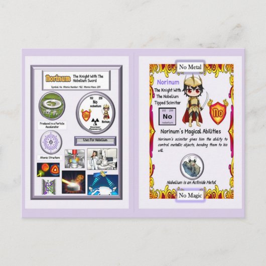 Norinum - Ridder Nobelium Scimitar Briefkaart (Voorkant)