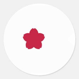 Norm van gezagvoerder, Japanse vlag Ronde Sticker
