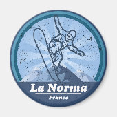 Norma Ski Resort - Snowboard Magneet (Voorkant)