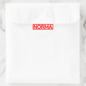 Norma Stamp Ronde Sticker (Tas)