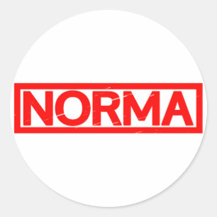 Norma Stamp Ronde Sticker