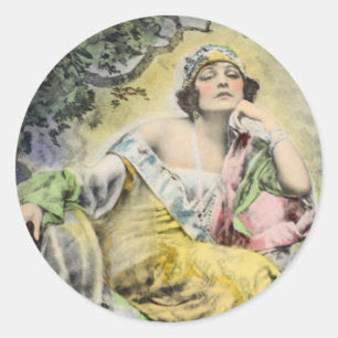 "Norma Talmadge" Ronde Sticker Set
