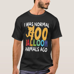 Normaal 100 ballon dier geleden kunstenaar ballon t-shirt