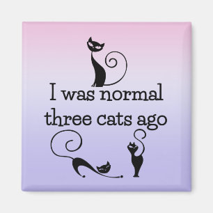 Normaal 3 Katten Ago Humoureuze Fridge Magnet