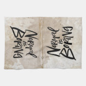 Normaal gesproken is een zwart kunstje dat de kiem theedoek (Horizontaal)