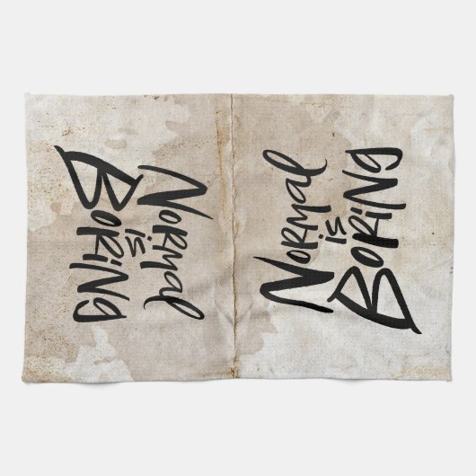 Normaal gesproken is een zwart kunstje dat de kiem theedoek (Horizontaal)