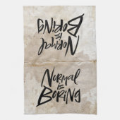 Normaal gesproken is een zwart kunstje dat de kiem theedoek (Verticaal)