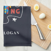 Normaal gesproken is het maken van autisme bewustz theedoek (Quarter Fold)