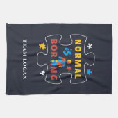 Normaal gesproken is het maken van autisme bewustz theedoek (Horizontaal)