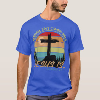 Normaal gesproken komt Jezus terug is Retro  T-shirt