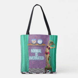 Normaal gesproken wordt Funky en Fun All Over over Tote Bag