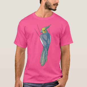Normaal grijs Vrouw Cockatiel T-shirt