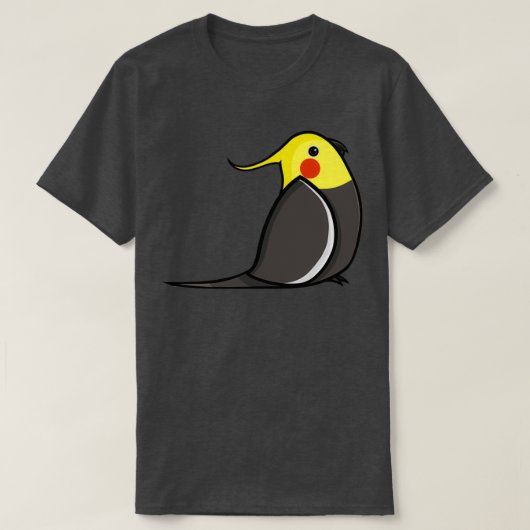 Normaal grijze cockatiel t-shirt (Design voorkant)