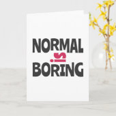 Normaal is Boring Kaart (Gele Bloem)