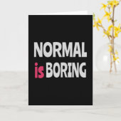 Normaal is Boring Kaart (Gele Bloem)