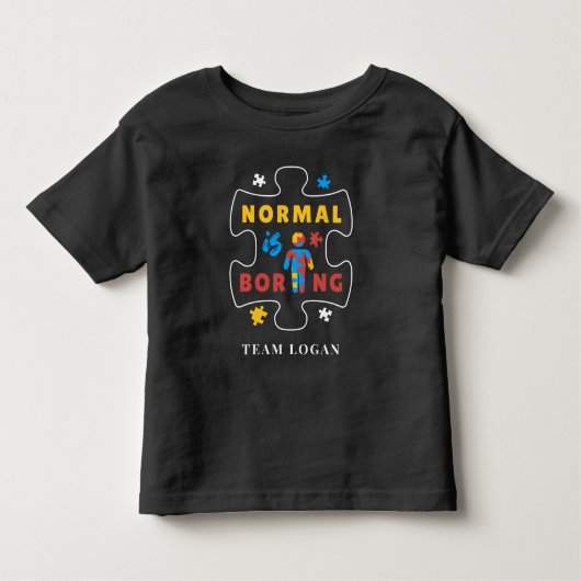 Normaal is Campagneteam voor autisme kopen Kinder Shirts (Voorkant)