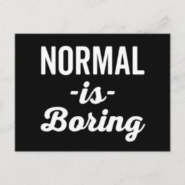 Normaal is grappig citaat briefkaart