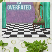 Normaal is overschat Funky & Leuk Aangepaste Kunst Theedoek (Gevouwen)