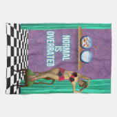 Normaal is overschat Funky & Leuk Aangepaste Kunst Theedoek (Horizontaal)