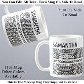 Normaal Is Saai Aangepaste Naam Moderne Verborgen Koffiemok