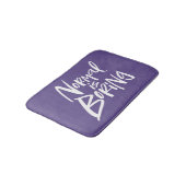 Normaal is saai belettering ultra violette Paarse Badmat (Gekanteld)